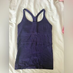 Lululemon dark purple ebb to street tank
